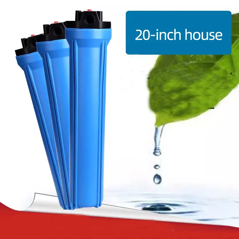 3 Stage 20 Inch Reverse Osmosis Water Filter Plant with Blue filter cartridge housing