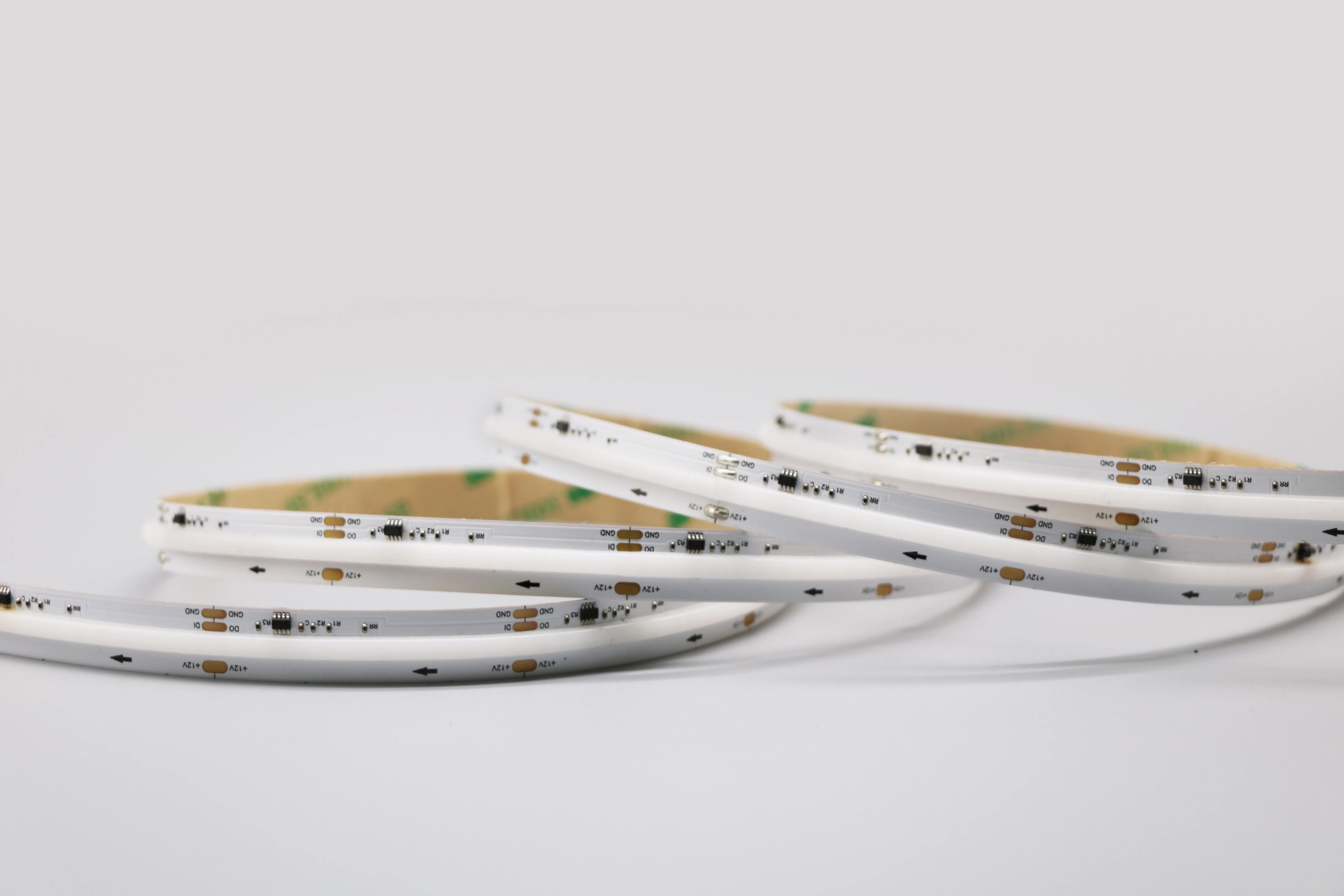 FCOB Addressable RGBIC Lighting 12V 576LEDs 16Pixels/m 10W WS2811 SPI TUYA WiFi Remote Control COB LED Strip Running Smart Light