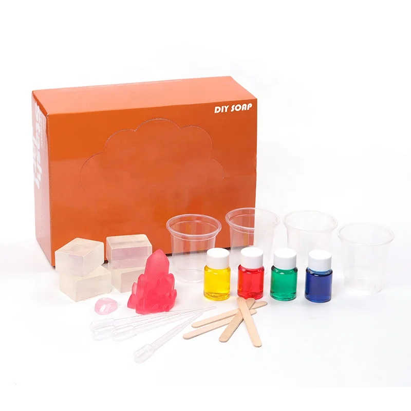 Factory Customise Natural Ingredients Base Crystal Travel Bath Kit Making Kids Handmade Toys DIY Soap