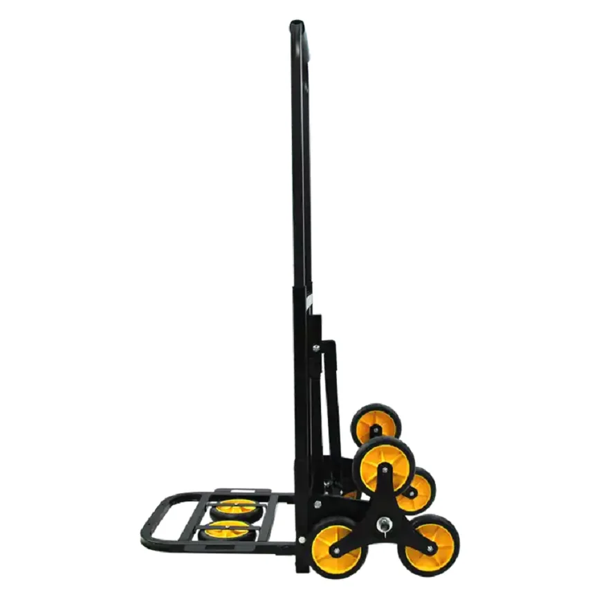 Uni-Silent 330 LB Stair Climbing Hand Dolly Portable Foldable Stair Climber Hand Truck Storage Cart Warehouse Use FHT150-6S