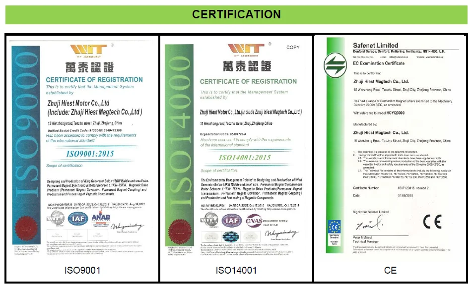 Hot Sale Permanent Magnetic Lifter 400 kg 3.5 Times Safety Manufacturer CE Certificated Without Electric