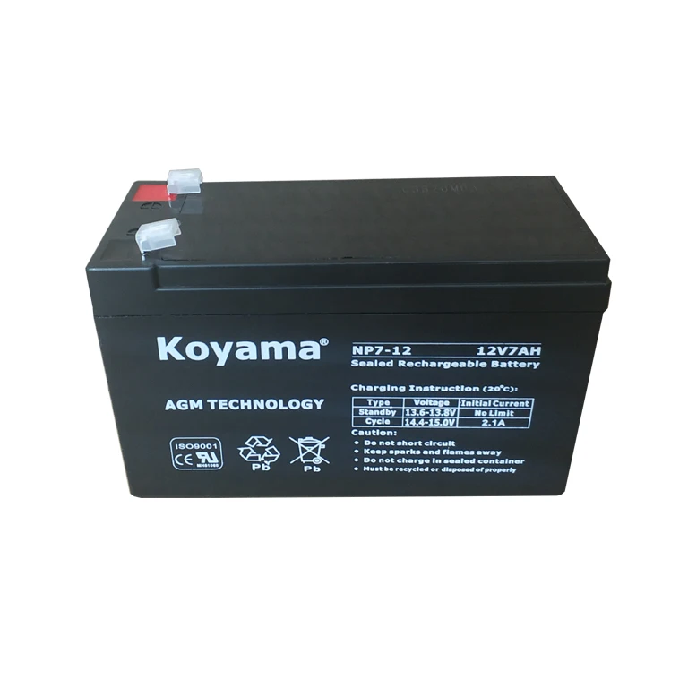 Герметичный свинцово-кислотный аккумулятор 12V7Ah бестселлер для UPS