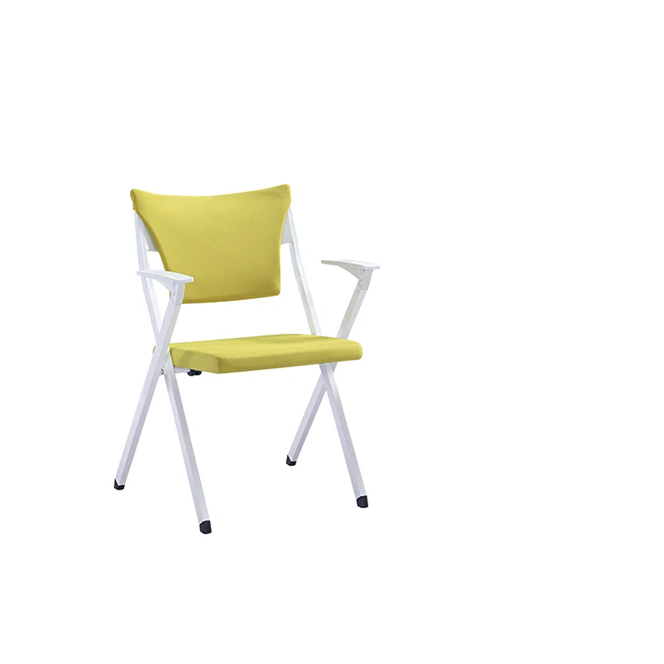 Factory direct sale high quality simple and fashionable folding design chair fixed armrest office chair