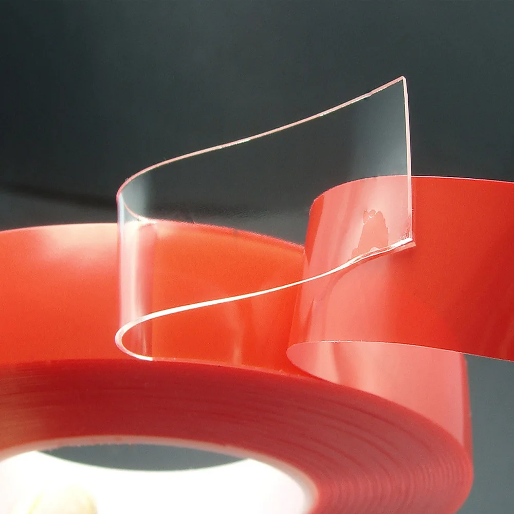 05mm 08mm 1mm 1.5mm 2mm Extra Strong Clear Transparent Acrylic Bonding 2 Double Face Sided Adhesive Tape Roll For Glass Metal