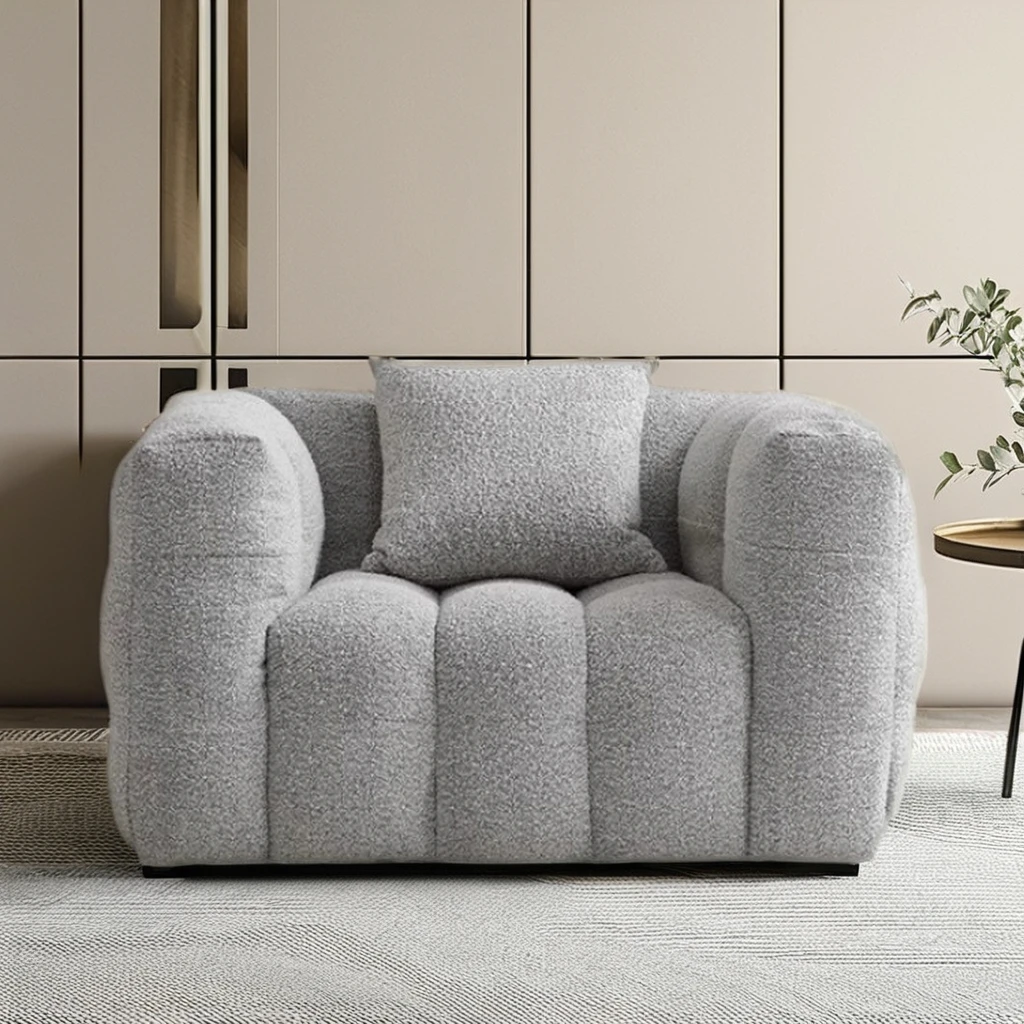 Cotton Candy Internet Famous One-Seater Sofa Modular and Extendable with Wabi-Sabi Design for Kitchen Villa and School