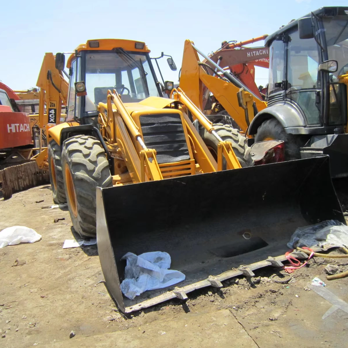 Подержанный JCB3CX Машина Б/у JCB 3CX 4CX оригинальный экскаватор фронтальный погрузчик Ретро