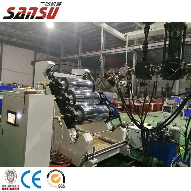 Good price Clear rigid PET  sheet  extruder making machine with 100% recycle flakes material