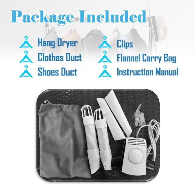 [Handy-Age]-Lightweight Mini Hanging Clothes Dryer Multifunctional Fast Clothes Dryer With Foldable Hook