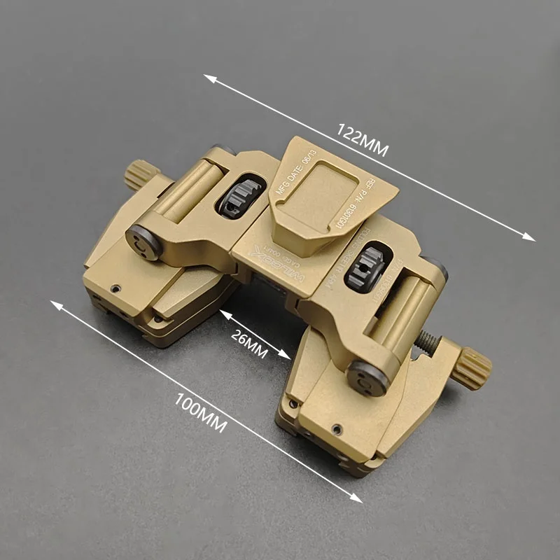 LWXC PVS14 Night vision NVG arms binocular bridge rhino mount for L4 G24 Helmet Fast mounted TK8002