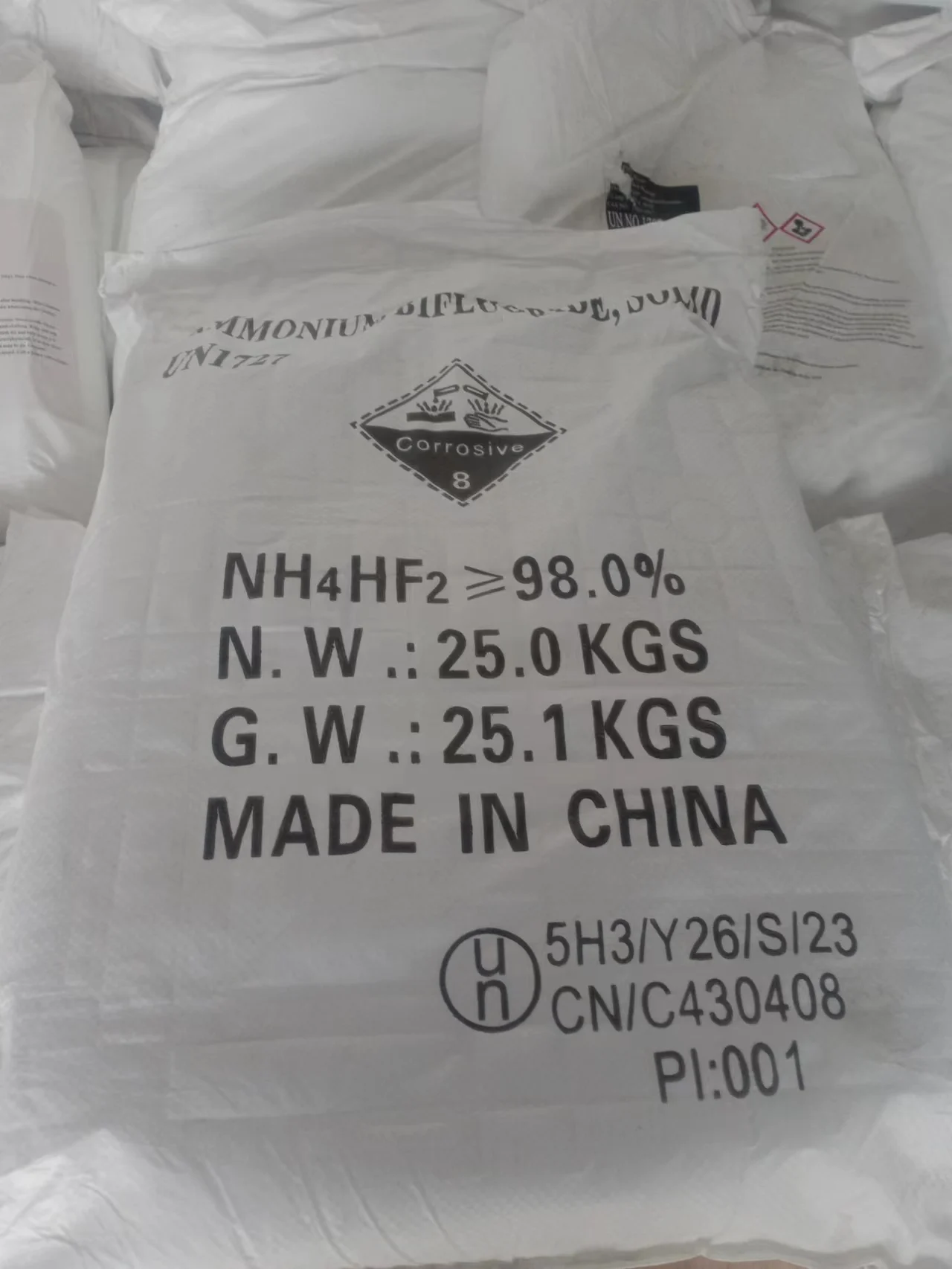 Лидер продаж матовый порошок аммония бифторид водород фторид кислота ABF и гидрофтористая