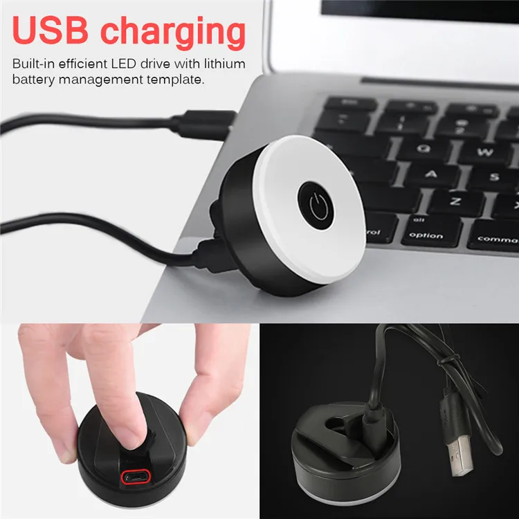 USB Rechargeable Front White Bicycle Light Waterproof 5 Modes Bike Red Tail LED Light Set 56 hours battery life