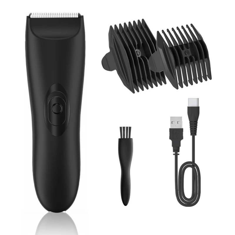 OEM Waterproof USB Charging Groin Male Body Groomer Pubic Hair Trimmer For men