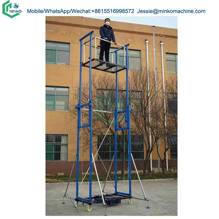 Mobile foldable electric scaffolding (load 500 kg) electric lifting platform