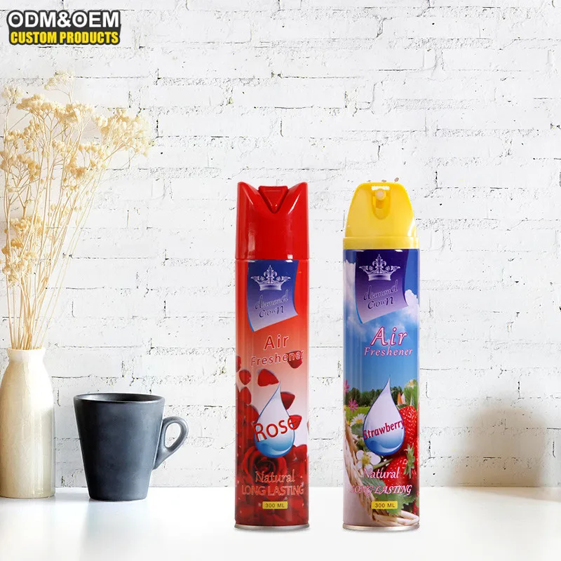 China Factory Cheap Price Display 300Ml Aerosol Can Air Freshener Spray Refill