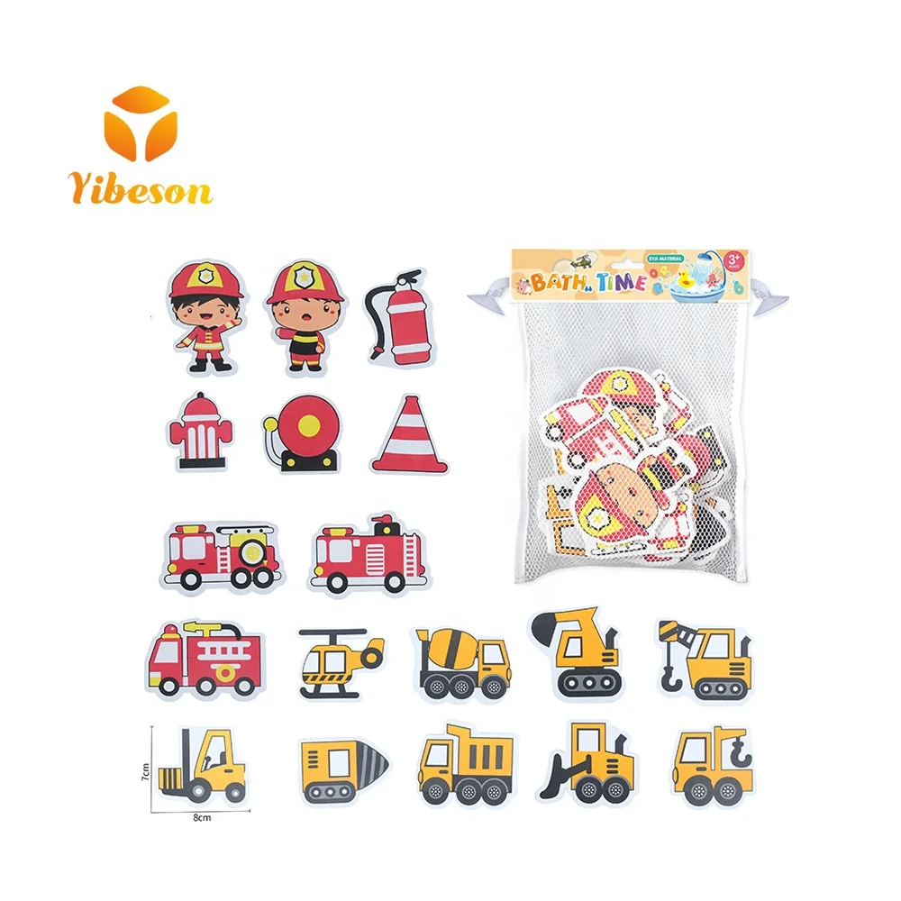 Suppliers Kid Bathing Shower Time 1 2 Years Cartoon Sea Animals Crocodile Fire Control Military Traffic Car Bath Eva Foam Toy