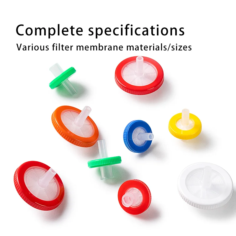 Syringe filter membrane disposable filter pes Nylon MCE Hydrophobic PTFE Hydrophilic PTFE syringe filter