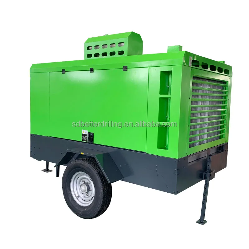 BDM-18/18  Mobile air compressor use for water well drilling rig 16bar 18bar 20bar diesel screw air compressor