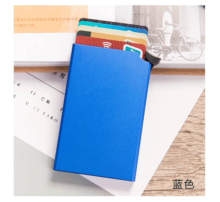 
2020 new arrival Aluminum Metal Rfid Blocking Cardholder Credit Card Holder Case Wallet Slim Mens Minimalist Custom Oem 
