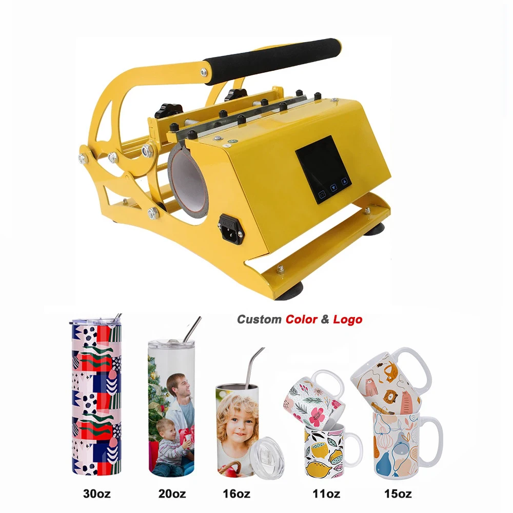 Stainless steel straight Tapered skinny tumbler Slim cup Sublimation heat press Making machine for 20oz 30oz travel mug