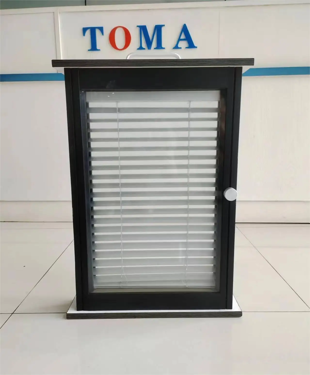 Customize Punch-free magnetic control blinds aluminum window single layer glass built-in hollow blinds bathroom bedroom office