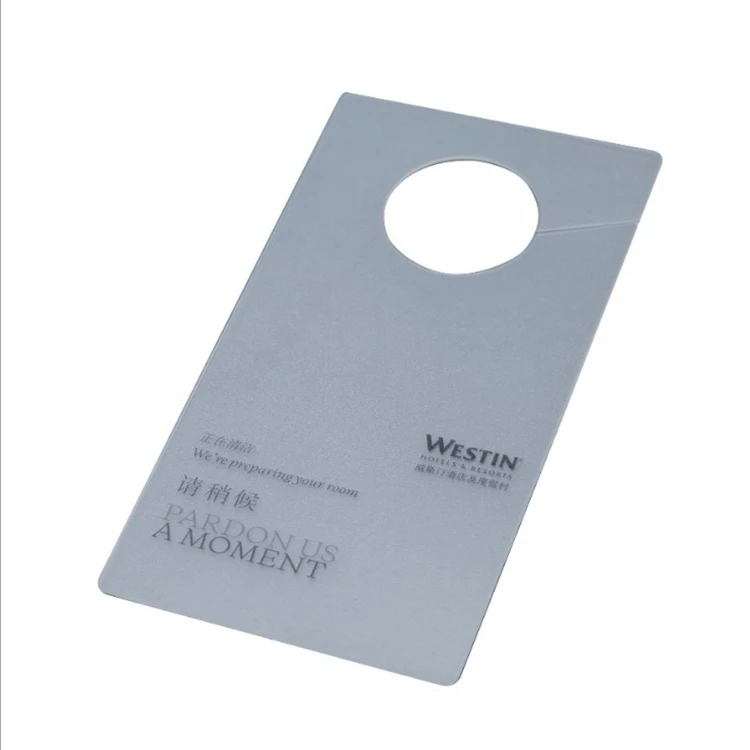 Manufacturer customized PP tag identification card plastic waterproof frosting hanging