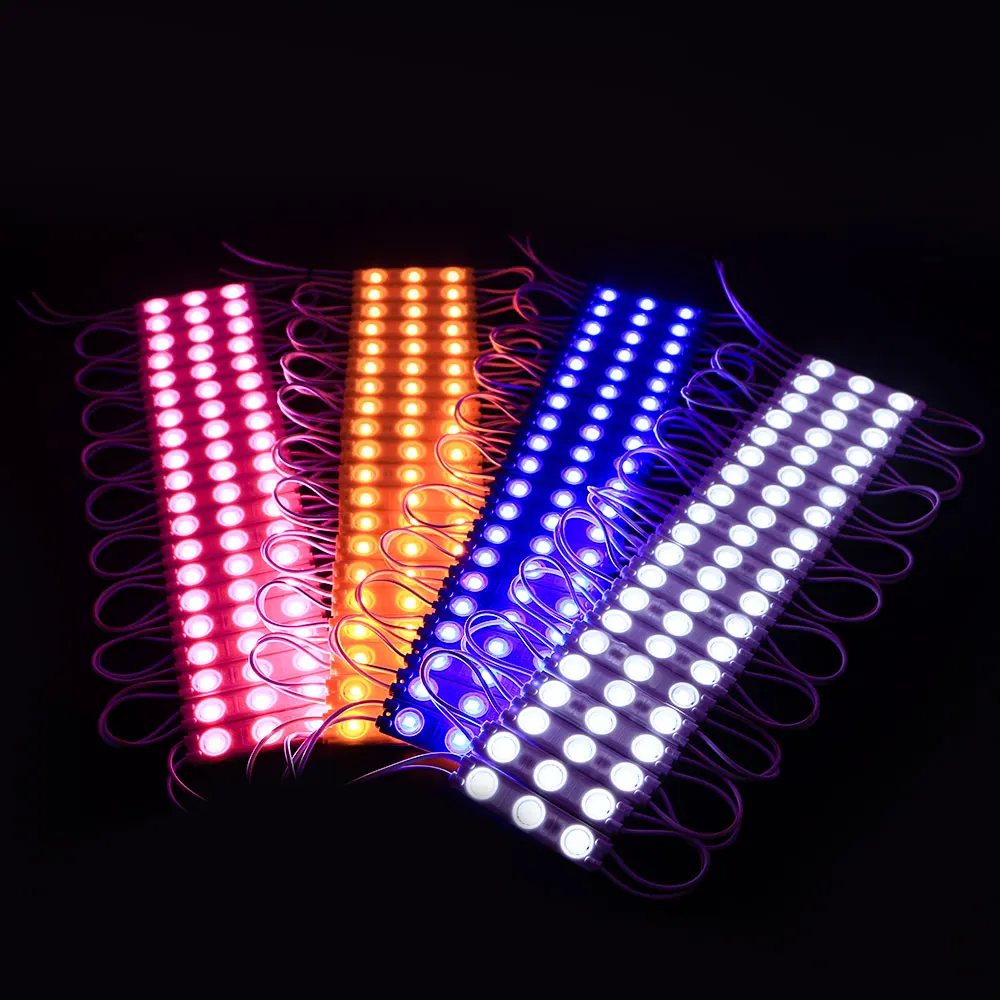 12v 3 light sign lens 1.5w modulo de led mini smd led module injection 2835 led modules