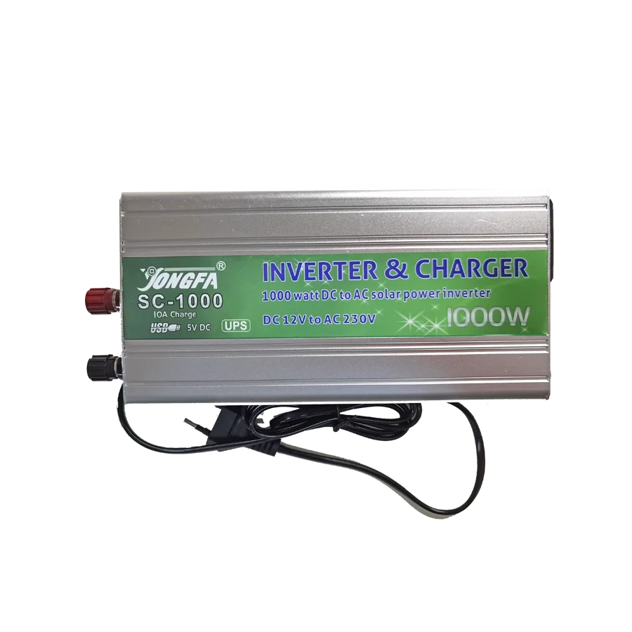SC-1000 1000 Вт Мощный инвертор модифицированный синусоидный инвентор с зарядным устройством ИБП DC 12V к переменному току 220V автомобиль питанием от солнечных батарей трансформатор