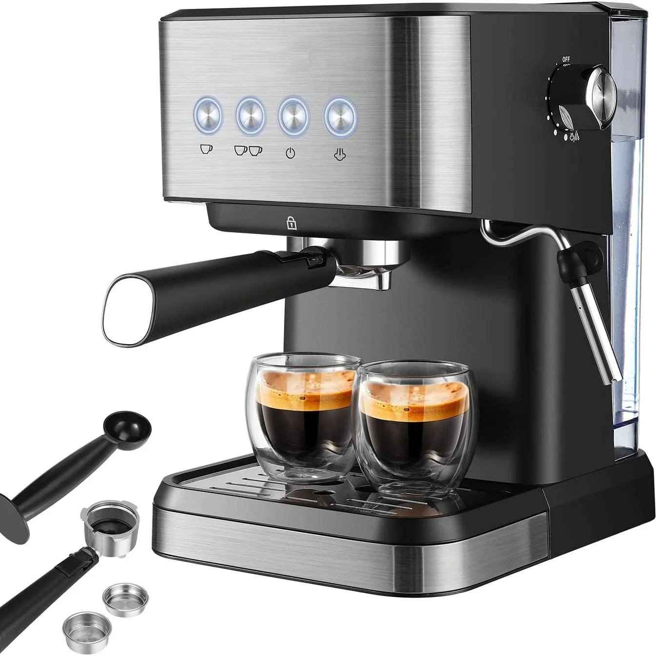 Italian Expresso Coffee Machine 15 Bar Dolce Milk Frother Home Appliances Express Electric Foam Cappuccino Coffee Maker Sonifer