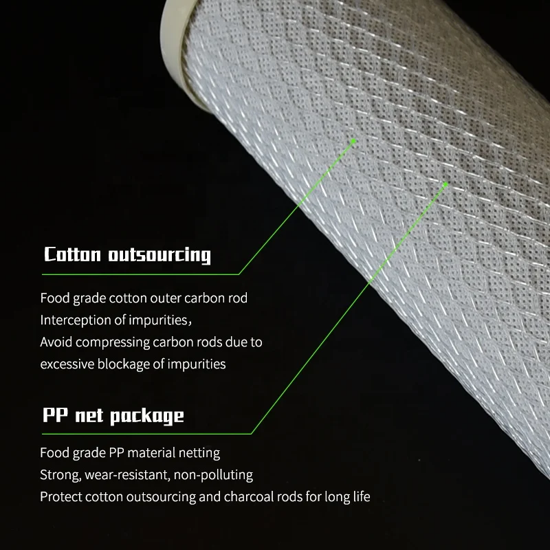  20 дюймов CTO сжатый угольный фильтр для воды картридж/воденой фильтровой элемент