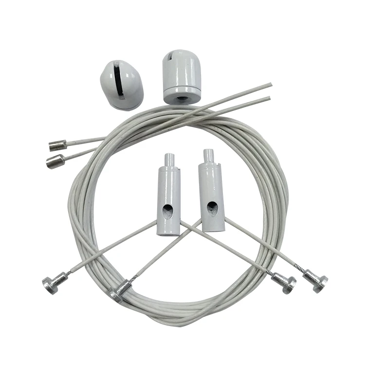 New fast delivery adjustable led lights hanging wire hanging system with safety clasp