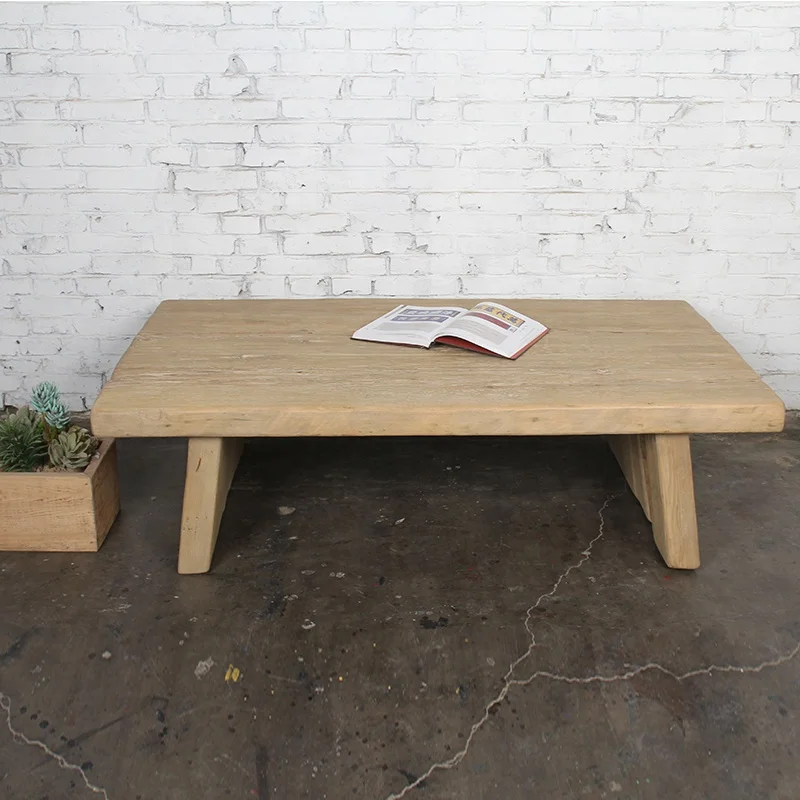 Старинная антикварная натуральная восстановленная плита из массива дерева для отеля и дома, журнальные столики