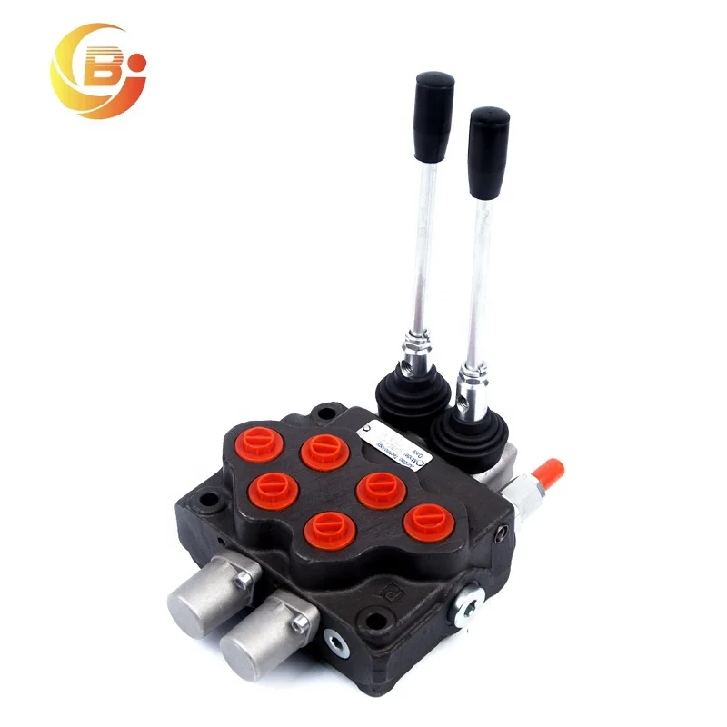 Sd5/2 Two Sections Monoblock Directional Hydraulic Control Valve with Spring Return