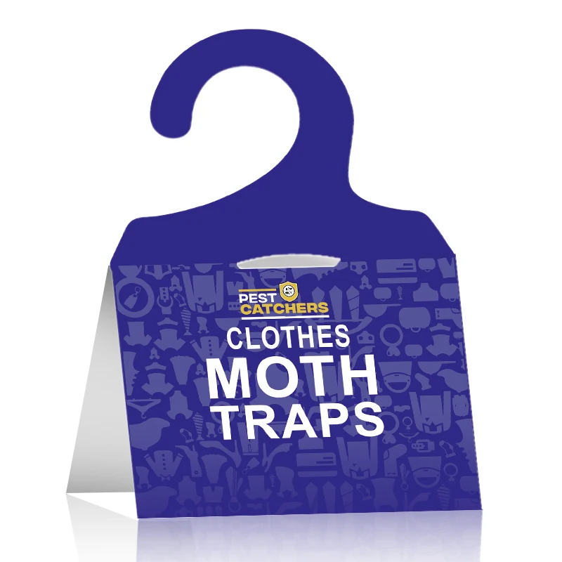 Hot Sell Household Wardrobe High Effective Pheromone Wool Moth Insect Trap, Clothing Moth Traps