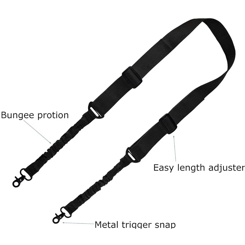 Тактический двухточечный ремень для оружия с металлической пряжкой