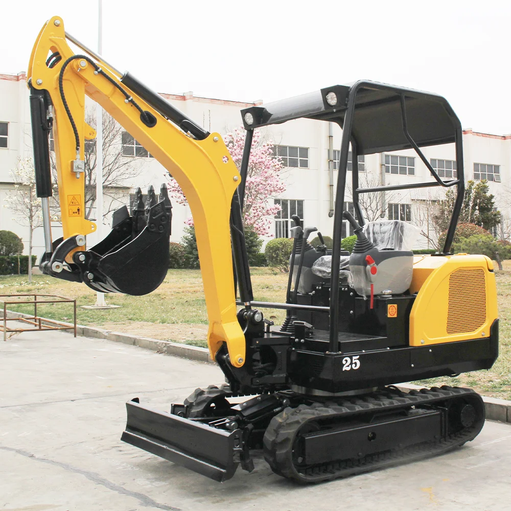 Mini Excavator Prices Ce Euro Diesel Engine Bagger 1ton 1.5t 2ton Portable Mini Backhoe Excavator