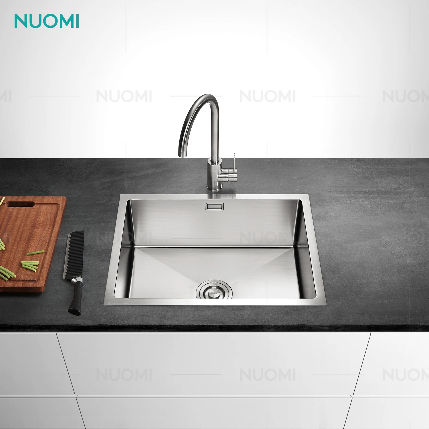 NUOMI CARLOW SERIES Modern 304 Steel Stainless Handmade Kitchen Sink European Kitchen Basin Bowl Multifunctional Kitchen Sink