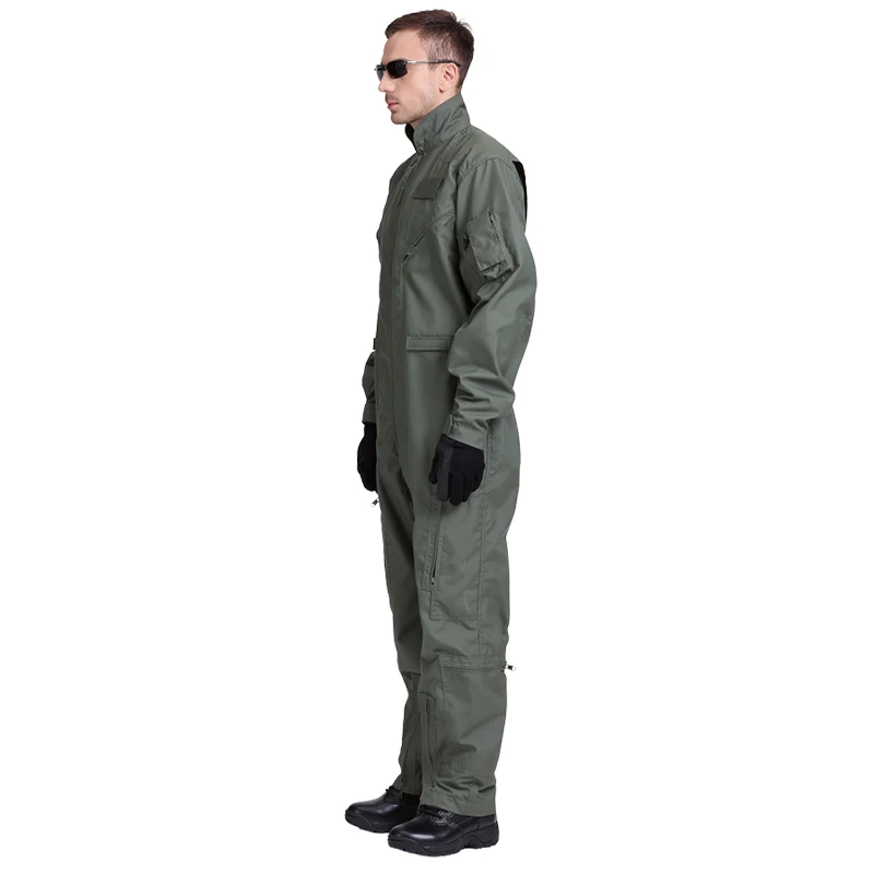 High Quality Durable Military Green Flying Suit Military Pilot Coverall (1600198053610)