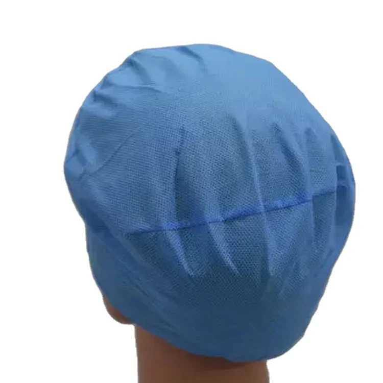 
Waterproof sms fabric disposable water proof head cover hair covers medical head cover 