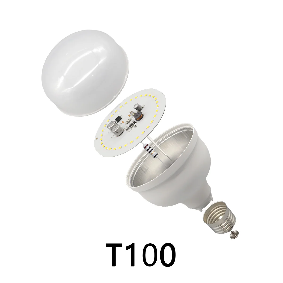Оптовая Продажа с фабрики светодиодная лампа T100 30 Вт 2400LM IC Driver AC220-240V E27 IP20 пластиковая Светодиодная для офисного использования в супермаркете