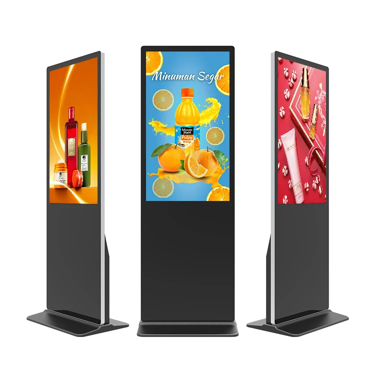 43 50 55 65 75 inch Led Backlight Freestanding Indoor Digital Signage Touch Screen Interactive Display Screens