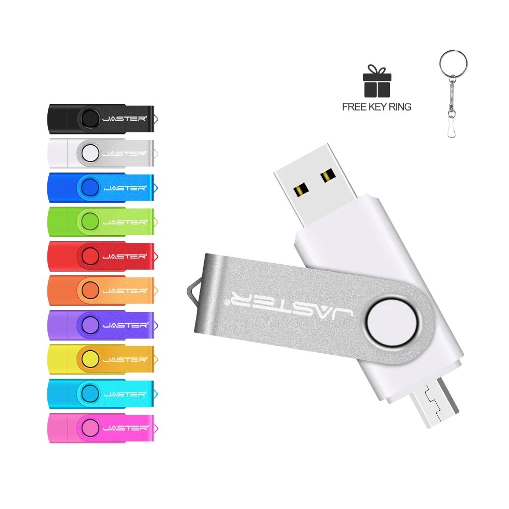 Cheapest Swivel OTG USB Flash Drive 2 In 1 With Free Logo Custom Pen DRIVE And USB C Adapter