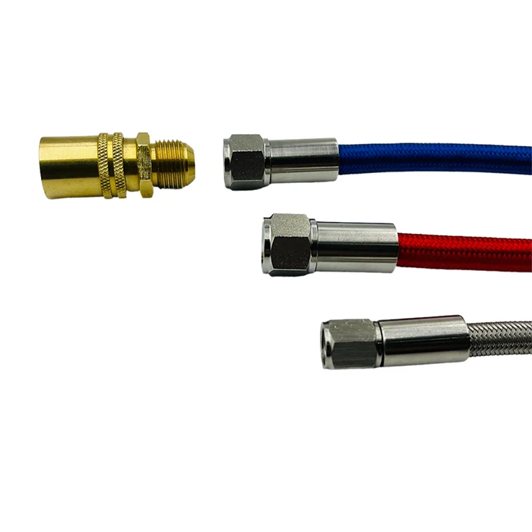 Wire Braided Poly te-tra fluoroethylene Flexible Metal PTFE Hose