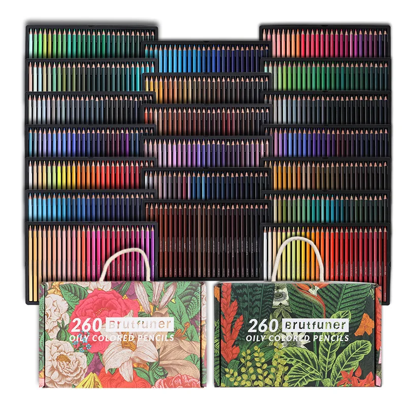 Christmas Gifts 160 Colors Pencil Oily Colored Graffiti Pencil Watercolor Pencils for Kids