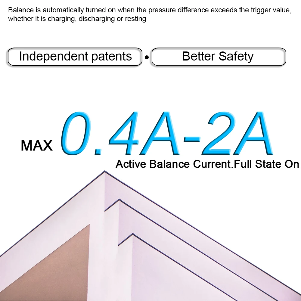 JKBMS Smart BMS LiFePO4  24V 100A Use in 5A Parallel Pack Bluetooth APP Balancer Board Battery Powerbank 4S-24S 12v 24v 48v