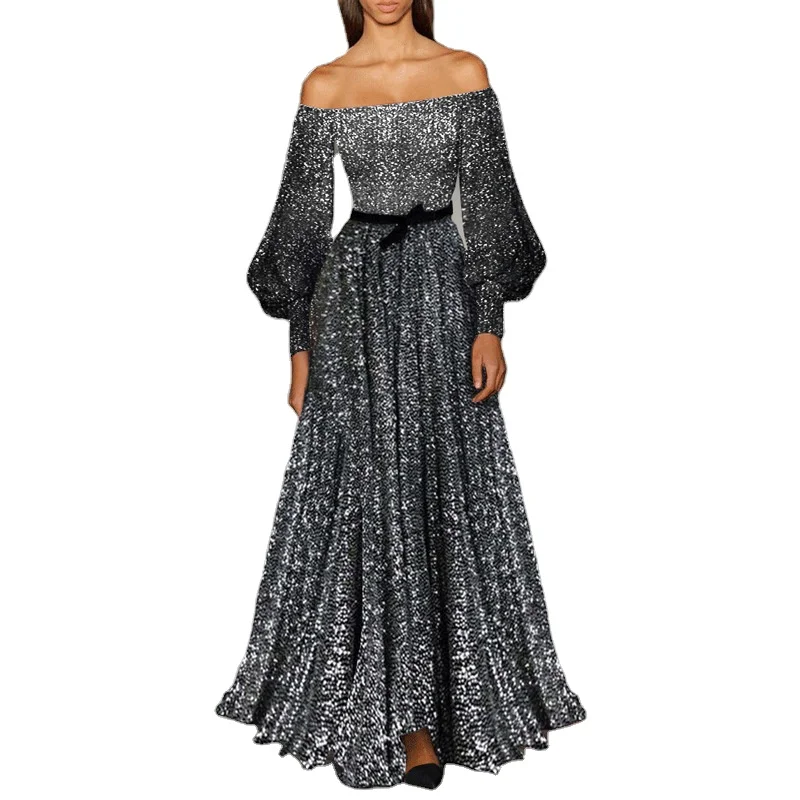 Модное сексуальное черное платье на одно плечо без рукавов для женщин