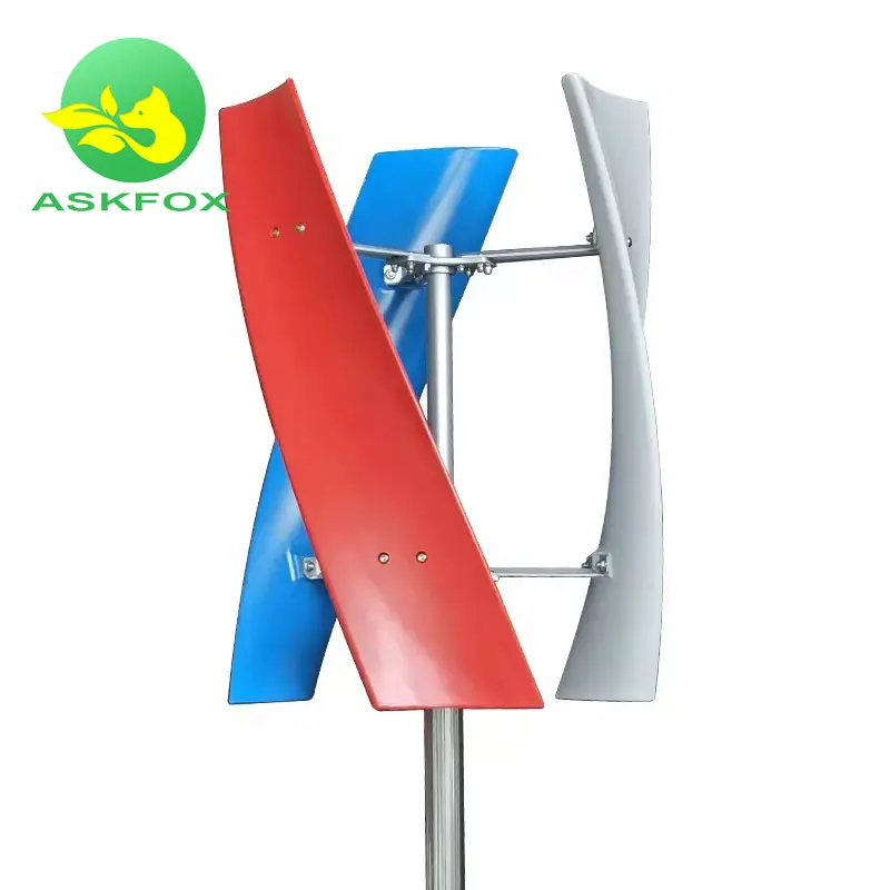 100w to 10KW 12V 24V Vertical Wind Turbine For Wind Solar Hybrid with Storage Alternative Energy Generator Power System Kits