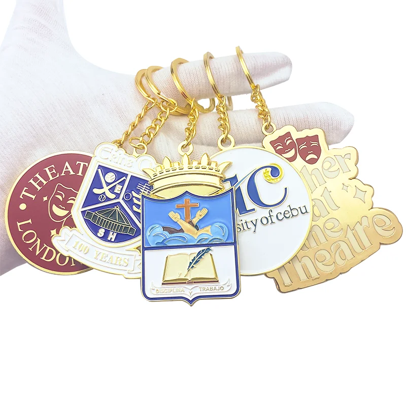 Wholesale Custom Keychain Designer soft enamel Custom Logo keyring Zinc Alloy Metal Key Chains