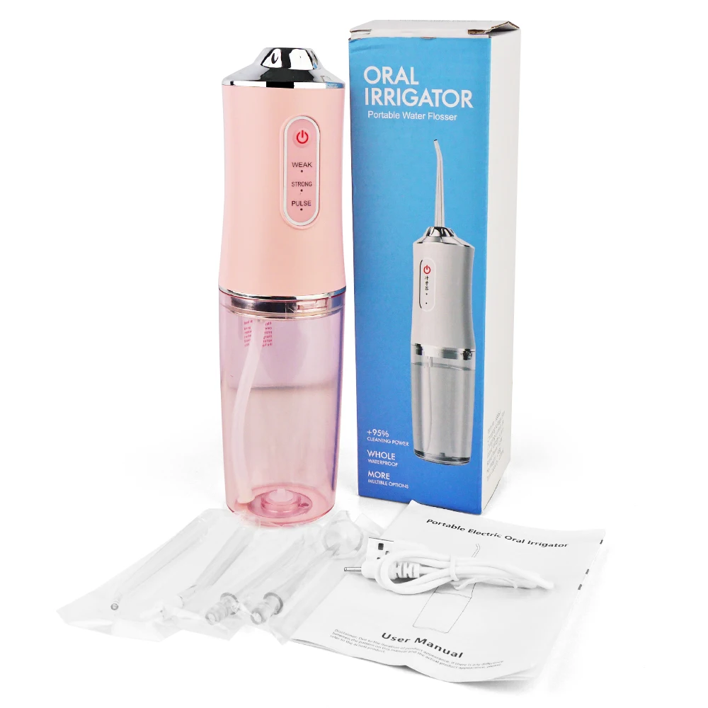 Upgraded Cordless Dental Teeth Irrigator Portable Water Flosser Rechargeable Ipx7 Waterproof Water Irrigator