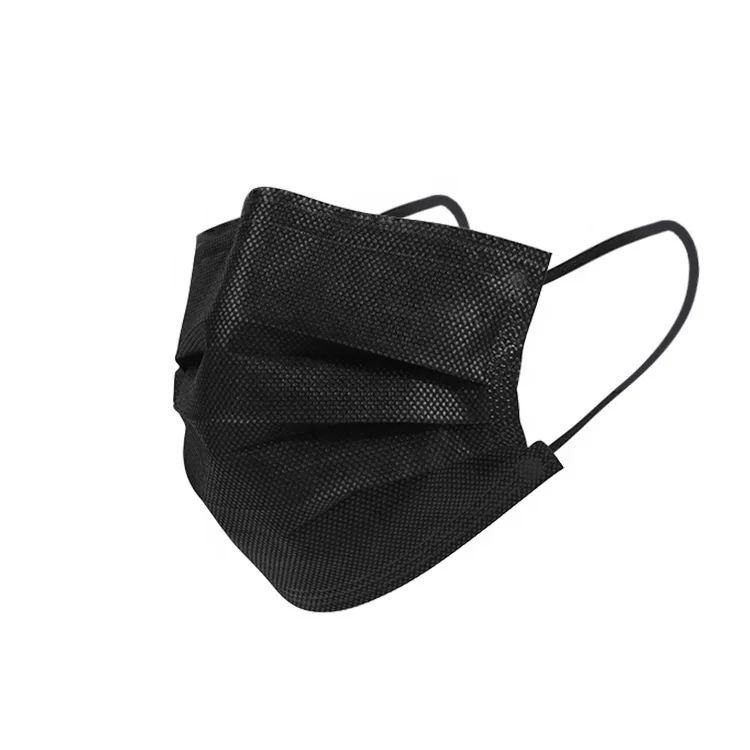 Black Facemask 3 piy Cooling Sport Elastic Band Cloth Reusable mascarillas 50 Pcs Winter  Masks Face Protective  Civil Mask