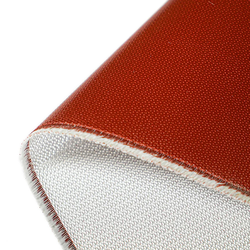 15oz one side industrial silicone coated fiberglass for fireproof bag mat